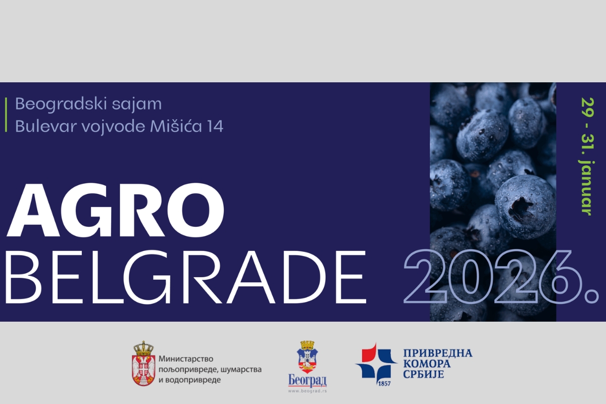 Agro Belgrade 2026. Međunarodni sajam voćarstva, povrtarstva i vinogradarstva u Beogradu