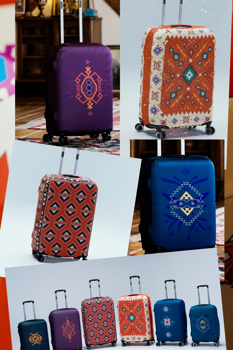 Navlake za kofer sa motivima srpske narodne nošnje brenda Obuci kofer