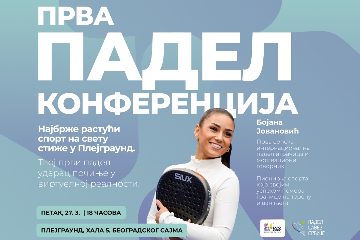 Učesnici prve padel konferencije u Srbiji u Expo 2027 Playground-u